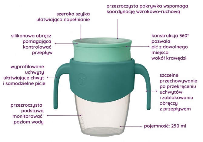 Kubek treningowy w kolorze zielonym B. box